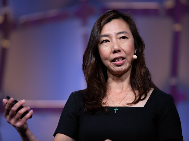 Fiona Tan speaking at EmTech