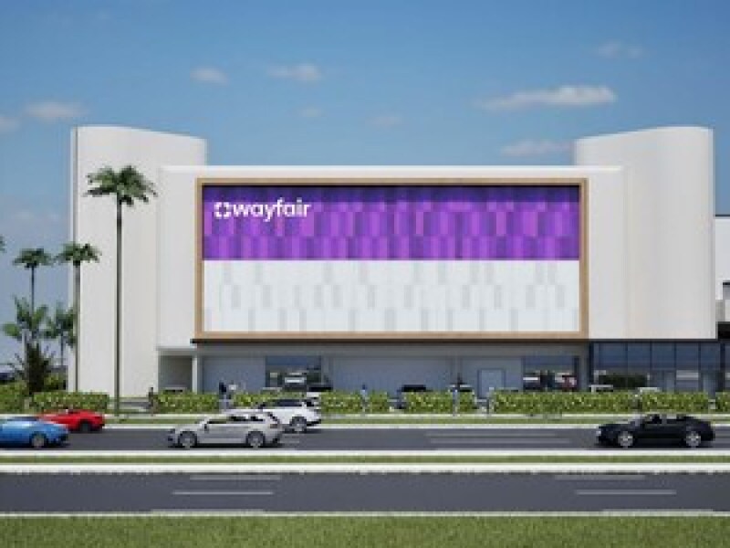 Rendering of Wayfair Fort Lauderdale Store