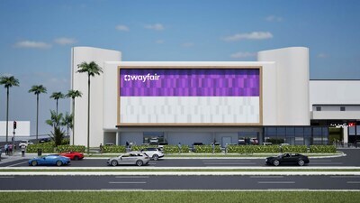 Rendering of Wayfair Fort Lauderdale Store