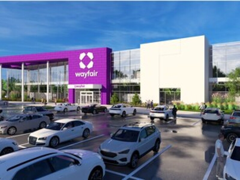 Rendering of Wayfair Columbus Store