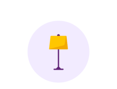 Icon of a table lamp