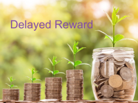 increasingly large stacks of coins growing increasingly larger plants