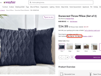 Pillow delivery time