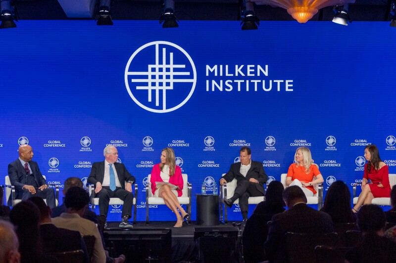 Fiona Tan speaks at the Milken Institute