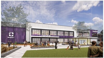 Rendering of Wayfair's Yonkers store